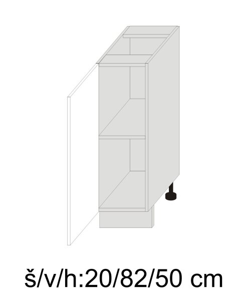 Kuchyňská skříňka dolní SILVER+ DUB ARTISAN D1D/20 - dub artisan