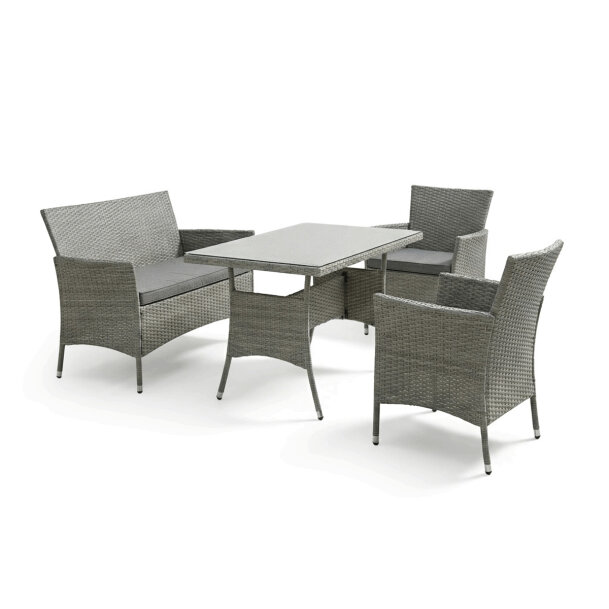 Zahradní sestava 1+2+1+1 šedá AZS-A1442 GREY