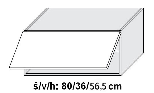Kuchyňská skříňka horní QUANTUM BEIGE W6B/80 HK AVENTOS - lava