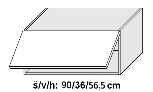 Kuchyňská skříňka horní QUANTUM BEIGE W6B/90 HK AVENTOS - lava