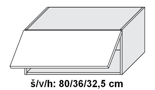 Horní skříňka BONN DUST GREY 80 cm