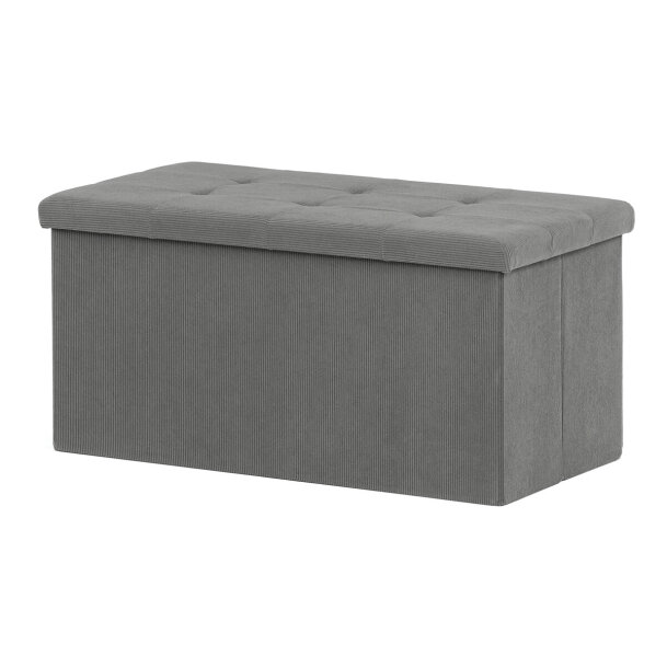 Taburet s úložným prostorem šedá TAB-472 GREY6