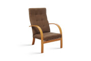 Křeslo s dřevěnnými područkami Tatum 1201 / wenge LUX