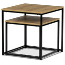 Set 2 ks konferenčních stolků černá/dub divoký AF-076 OAK