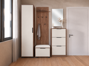 Komoda s věšákem ořech/cashmere SMART
