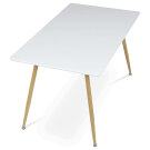 Stůl jídelní bílá mat 140x80 HT-W1214 WT