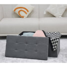 Taburet s úložným prostorem šedá TAB-472 GREY6