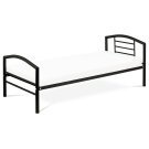 Postel jednolůžková kovová černá BED-1900 BK