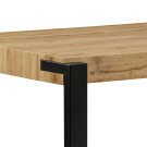 Stůl jídelní dub divoký/černá HT-725 OAK