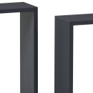 Polička nástěnná 3 ks šedá P-008 GREY2