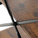 Regál černý lak/staré dřevo GD-224 OLW