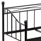 Postel jednolůžková černá 90 BED-1905 BK