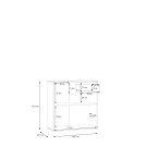 Komoda terracotta GANYMADE GNMK222L-U72