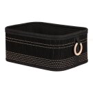 Koš regálový a prádelní bambus 6 ks černá DT3013 BK