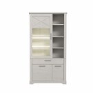 Vitrína kombinovaná borovice sněhová ROCKHAMPTON 721
