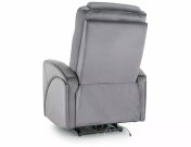 Křeslo elektrické šedá KRONOS VELVET