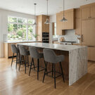 Židle barová šedá AUB-V4009 GREY6