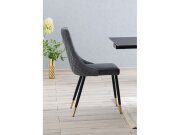 Židle jídelní světle šedá PIANO VELVET