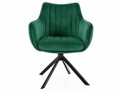 Křeslo jídelní zelené AZALIA VELVET