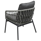 Zahradní sestava 1+1+2 šedá AZ-L1880 GREY