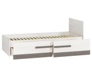 Postel borovice sněhová/new grey 90 cm BLANCO 16