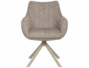 Křeslo jídelní tm.béžová AZALIA LEO cashmere
