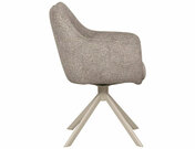 Křeslo jídelní tm.béžová AZALIA LEO cashmere