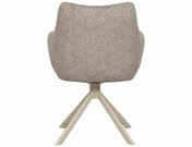 Křeslo jídelní tm.béžová AZALIA LEO cashmere