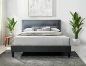 Postel dvoulůžková 160cm šedá MALAGA VELVET