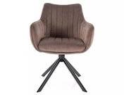 Křeslo jídelní cappuccino AZALIA VELVET