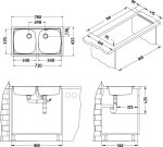 Dřez Basic 160 NAT odtok se špuntem 1 1/2