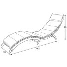 Zahradní lehátko přírodní AZL-L1301 NAT