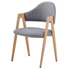 Židle jídelní šedá DCL-F4062 GREY2