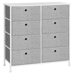 Komoda 8 zásuvek šedá AUK-E1024 GREY
