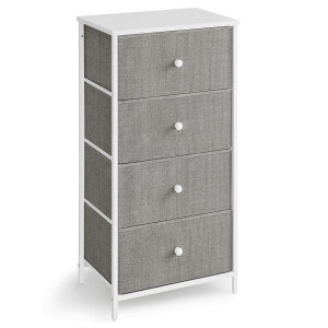 Komoda 4 zásuvky šedá AUK-E1031 GREY
