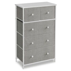 Komoda 5 zásuvek šedá AUK-E1051 GREY