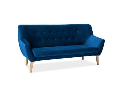 Pohovka modrá NORDIC 3 VELVET