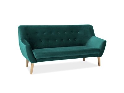 Pohovka zelená NORDIC 3 VELVET