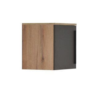 Nástavec jednodvéřový dub artisan/šedá LEONIDAS 40