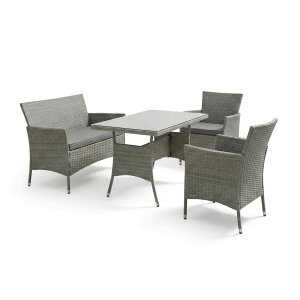 Zahradní sestava 1+2+1+1 šedá AZS-A1442 GREY