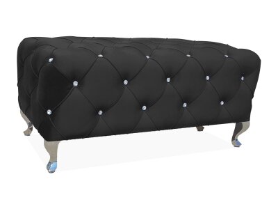 Taburet černý HESTIA VELVET