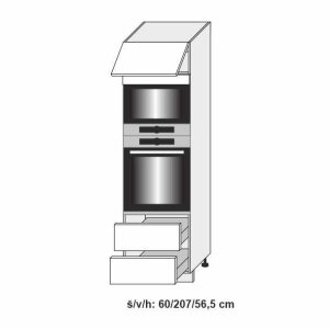 Dolní skříňka vysoká SIGNUM INDIGO 60 cm - KOMPAKT                                                                                                                                               
