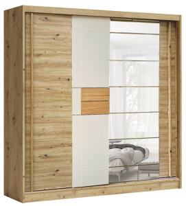 Šatní skříň dub artisan/cashmere AVANTGARDE AV-2-200
