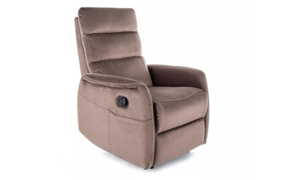 Křeslo rozkládací cappuccino SOLON M VELVET