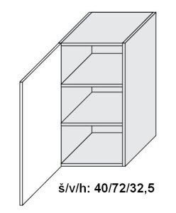 Horní skříňka MALMO DUB HALIFAX 40 cm                                 